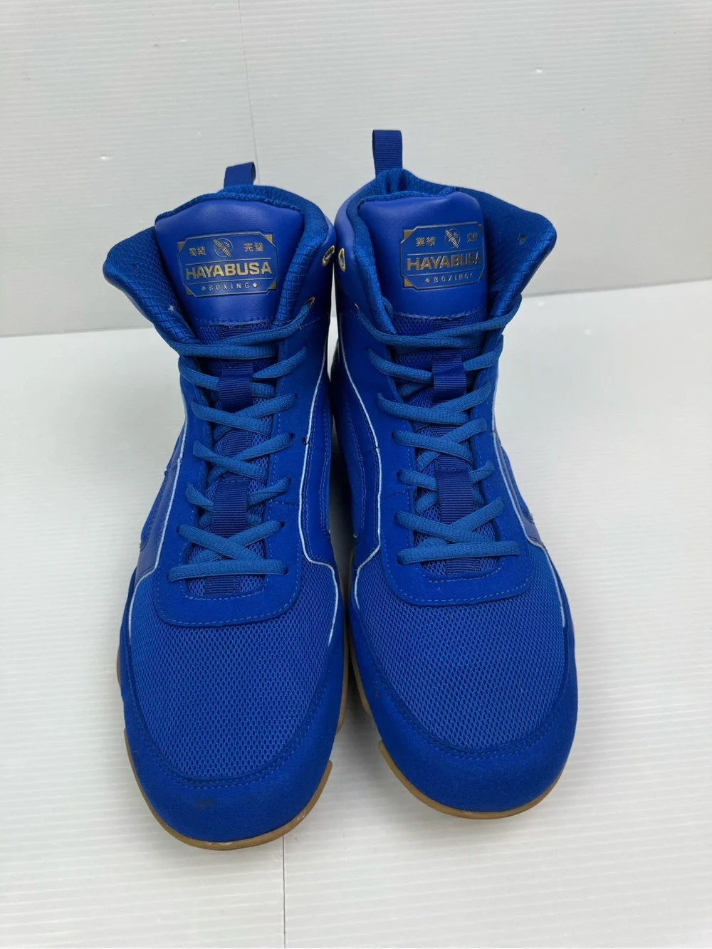 Hayabusa Pro Boxing MMA Sneakers Shoes High Top Men's Size 12 Blue Martial Arts